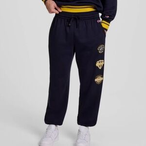 Champion Sweatpants Joggers with Gold Patches Loose Fit Mens Large Retail $38